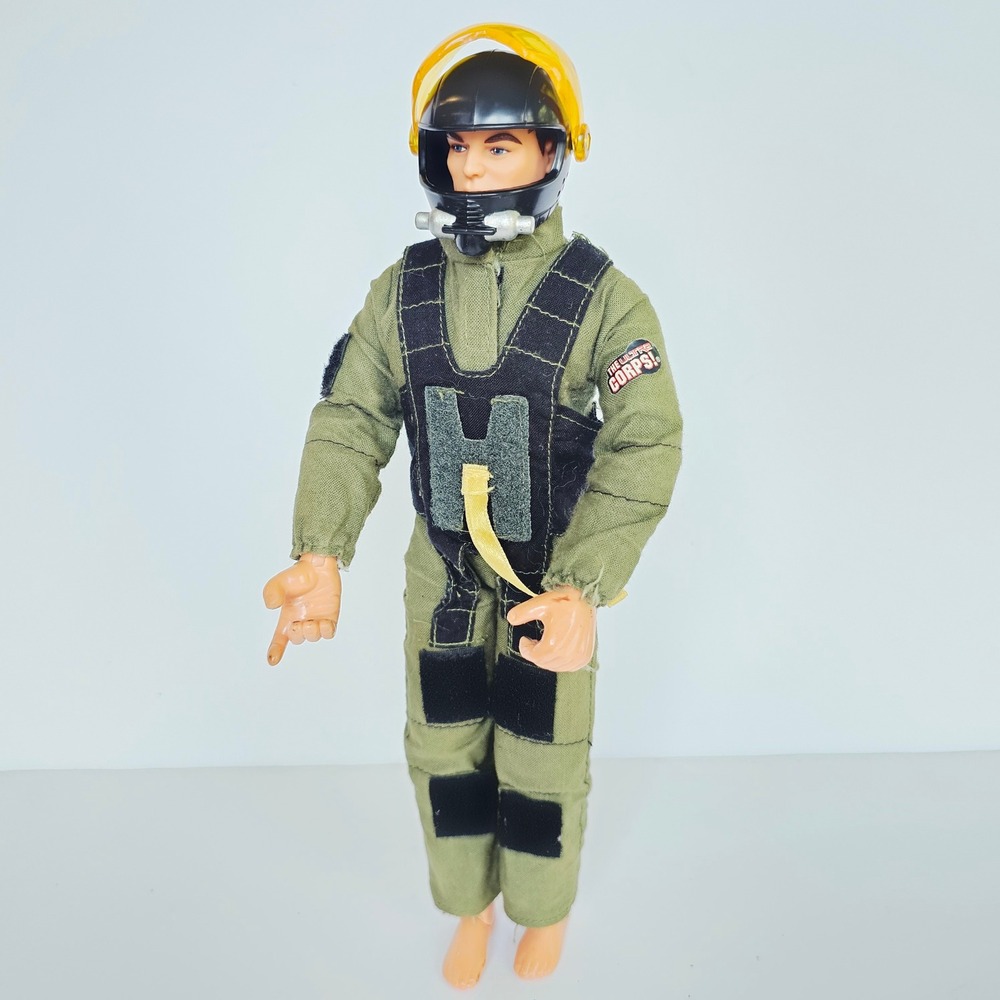 Y2K Ultra Corps 12" Stealth Pilot Action Figure Lanard Toys Jumpsuit Helmet 1455